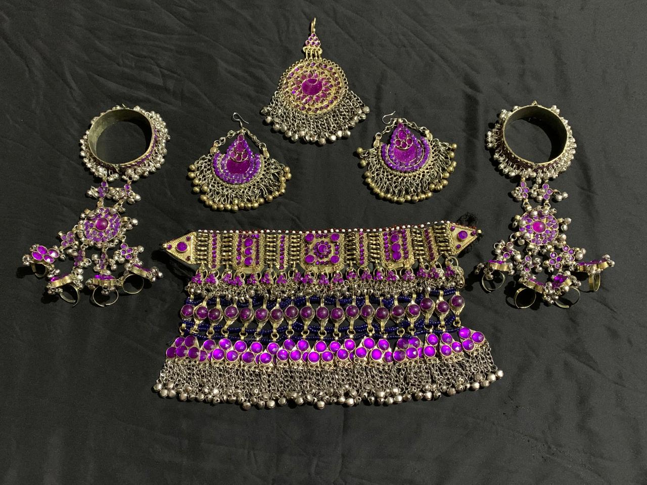 Afghan Majestic Purple Set